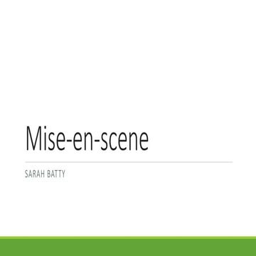 Mise en-scene