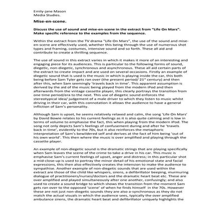 Mise-en-scene Analysis.