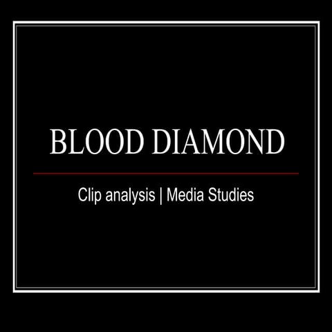 Mise enscene blood diamond