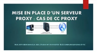 Mise en place d’un serveur proxy : Cas du CCProxy