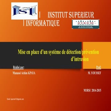 Mise en place d’un système de détection