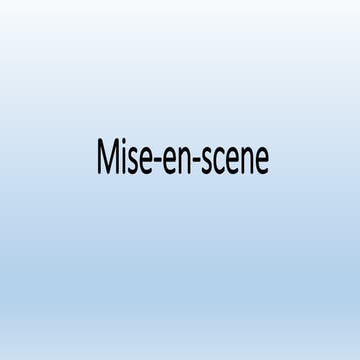 Mise-en-scene