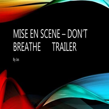 Mise en scene horror movie