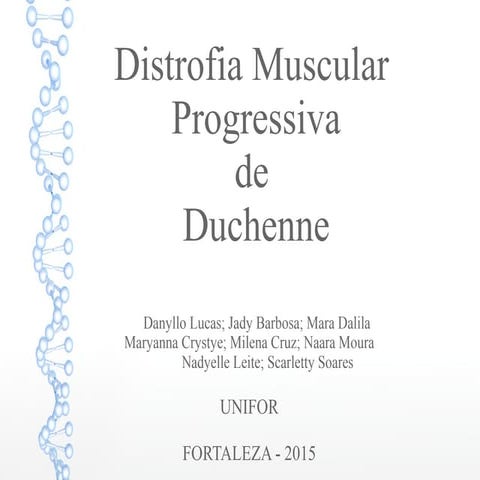 Distrofia Muscular de Duchenne – Revisão de Artigo | PPTX