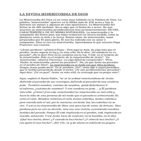 Misericordia de dios