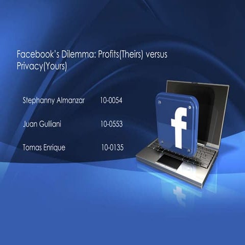 Case of Face Book MIS Presentation