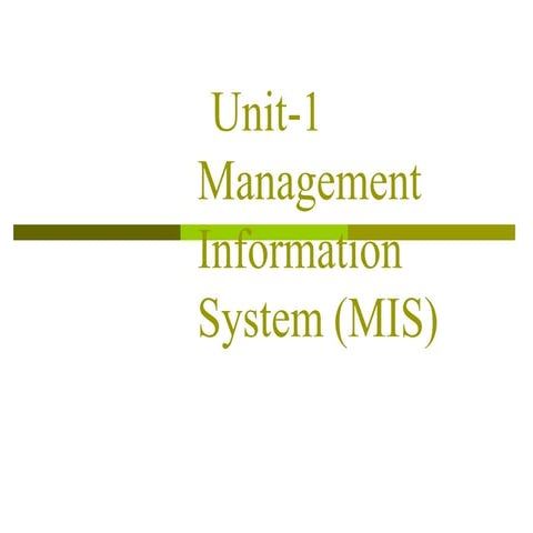 MIS for LOGISTICS B.com Logistics unit 1.pptx