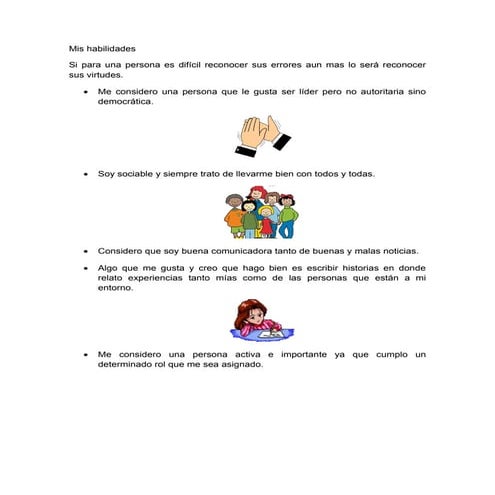 Mis habilidades