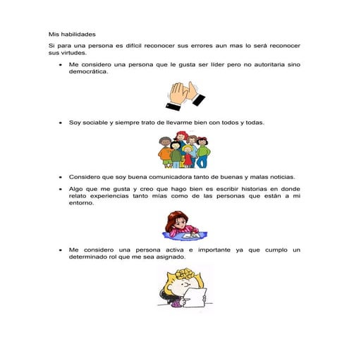 Mis habilidades