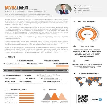 Misha Hanin - Infographic Resume