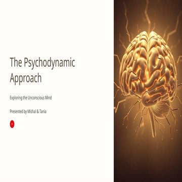 Psychodynamic Approach And therapies in psychology