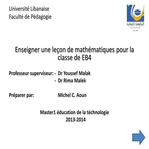 Lecon Math | PPTX