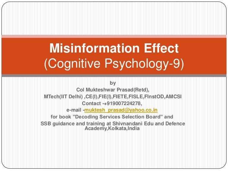 Misinformation effect