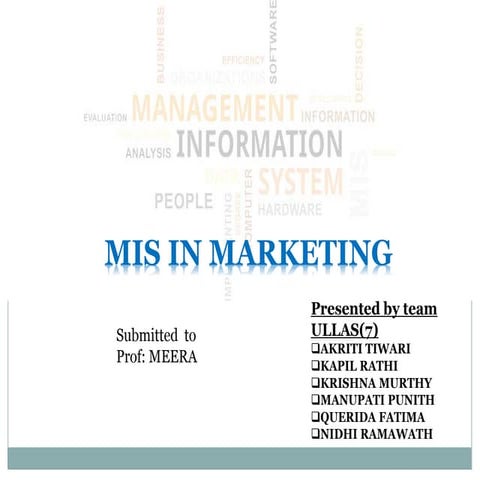 MIS in marketing