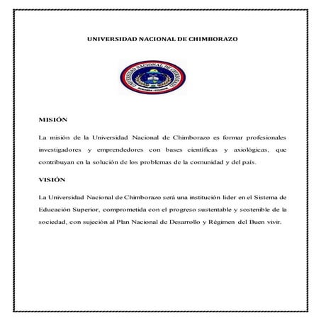 UNIVERSIDAD NACIONAL DE CHIMBORAZO