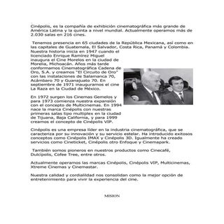 Mision Vision CinéPolis