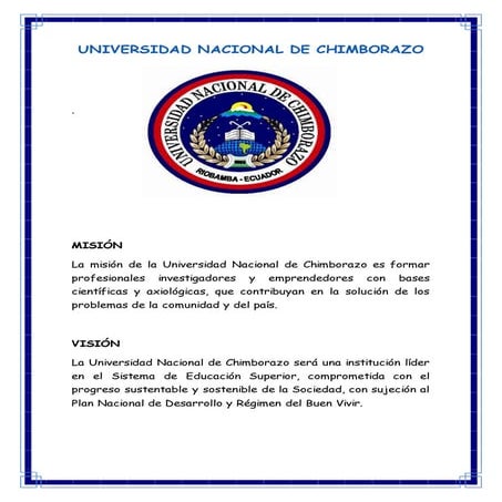 Mision ,vision unach