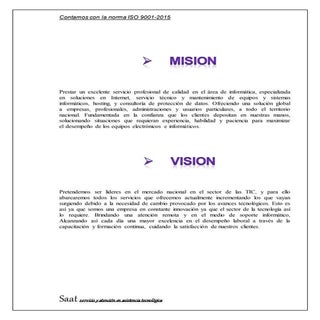 Mision y vision