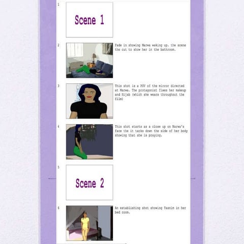 Misjudged storyboards with text