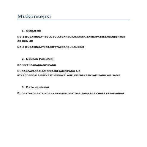 Miskonsepsi