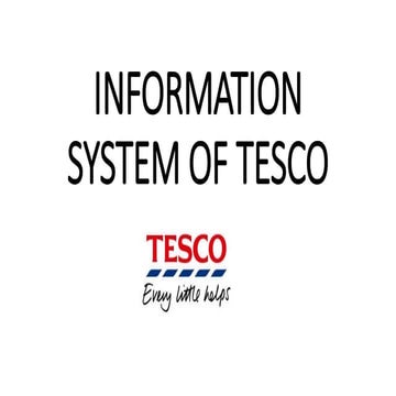 MIS of Tesco.plc