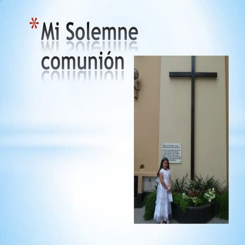 Mi solemne comunión