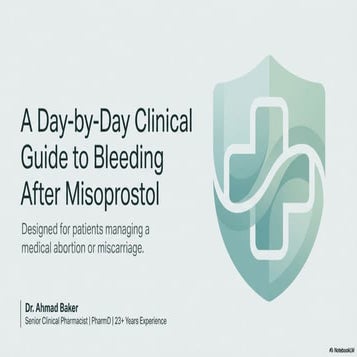 A Day-by-Day Clinical Guide to Bleeding After Misoprostol | PDF