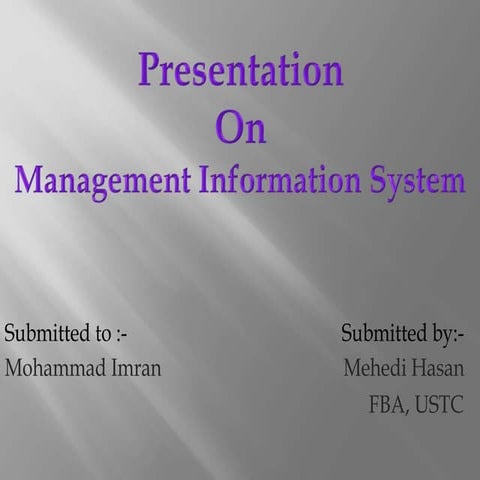 Mis ppt3 | PPT