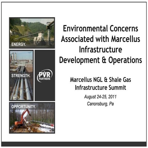 Environmental Concerns Associated with Marcellus Midstream Development &amp; ...