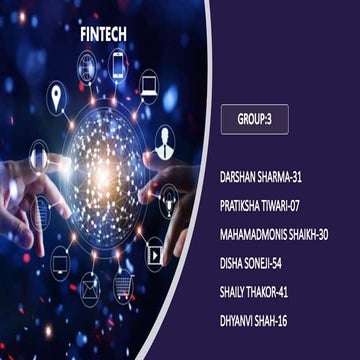 Mis fintech PRESENTATION for mba (revolution of online payment )