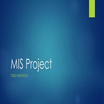 Mis project pdf