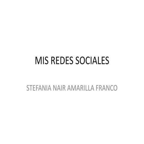 Mis redes sociales 1
