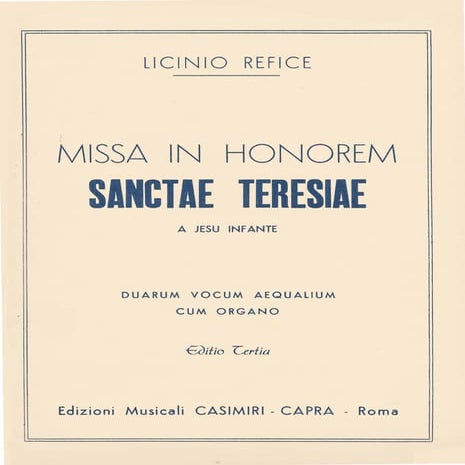 Missa santa teresa  licinio  refice