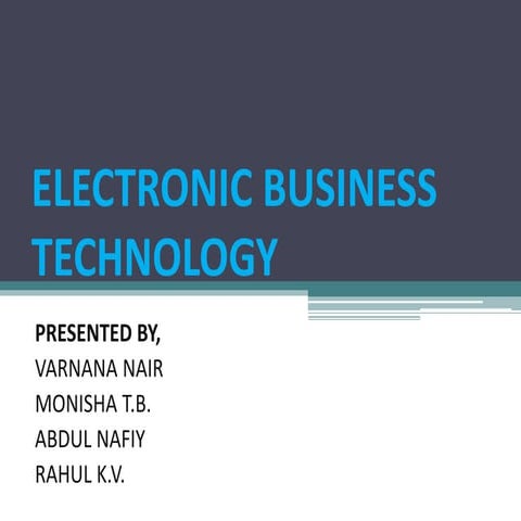 Electronic Business Technology