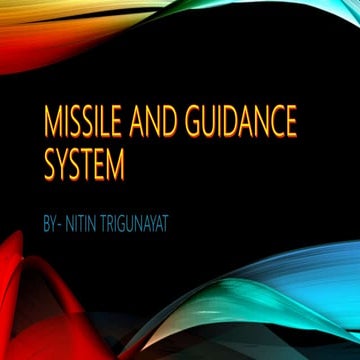 Missile and guidance system