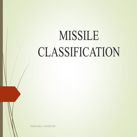 Missile classification