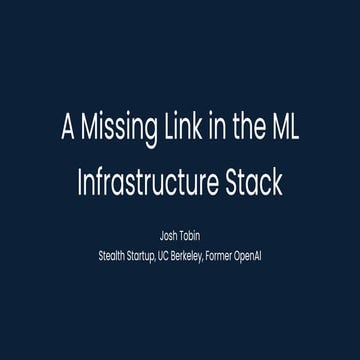 A missing link in the ML infrastructure stack?