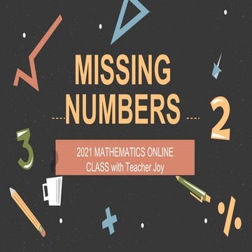 Missing Numbers