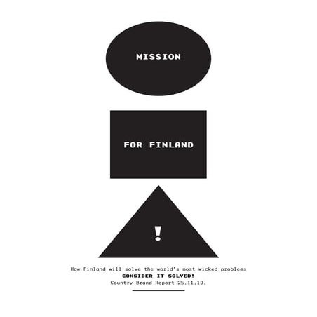 foroREAD.Mesa 2. Mission for Finland branding report