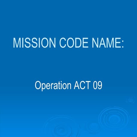 Mission Code Name 090612