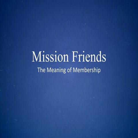 Mission Friends - Session 2