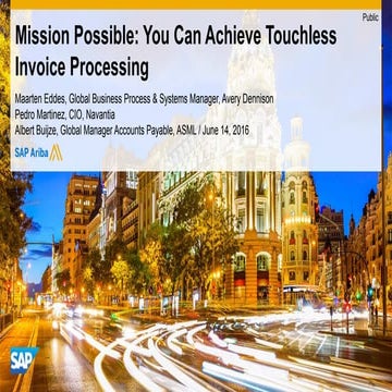 Mission Possible: You Can Achieve Touchless Invoice Processing