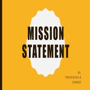 Mission statement