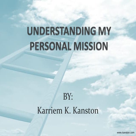 Personal Mission Statement