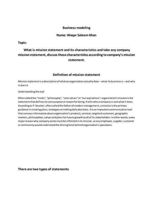 Strategy formulation: Vision, Mission and Purpose | PPTX