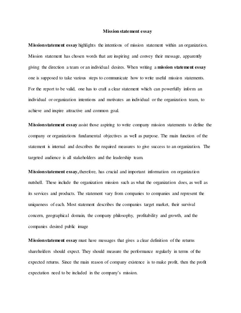 Essay For High School Application Missionstatementessaythumbnailjpgcb High School Argumentative Essay Topics also The Thesis Statement In A Research Essay Should Mission Statement Essay Essay Writing Format For High School Students