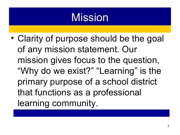 Mission statement revision presentation advanc ed standard 1 commit…