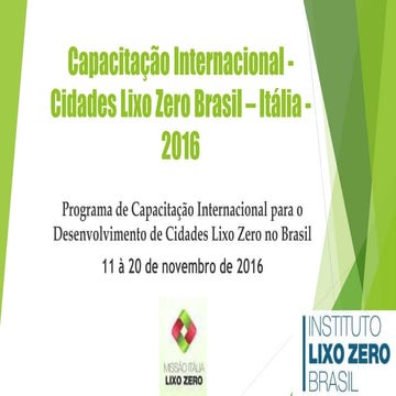 Missão Brasil Itália   2016