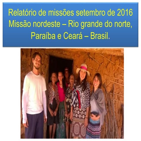 Missão nordeste 2016