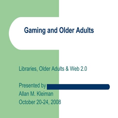 Missouri Gaming and Older Adults